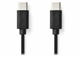 NEDIS kabel USB 2.0/ zástrčka USB-C - zástrčka USB-C/ černý/ bulk/ 1m