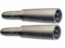 Stagg AC-XMPFH, redukce, Jack 6,3 mm zásuvka stereo - XLR zástrčka