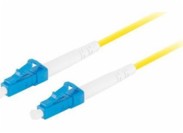 LANBERG optický patch cord SM LC/UPC-LC/UPC simplex 10m LSZH G657A1 průměr 3mm, barva žlutá  