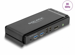 DeLOCK DisplayPort 1.4 KVM Switch, 8K 60Hz, USB 3.2 Gen 1, Audio, KVM-Switch