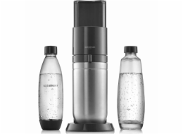 SodaStream DUO výrobník sody, mechanický, plastová láhev, skleněná láhev, bombička s CO2