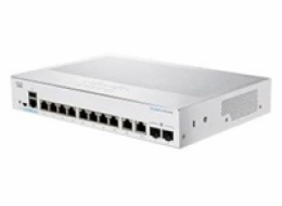 Cisco switch CBS350-8T-E-2G-UK (8xGbE,2xGbE/SFP combo,fanless) - REFRESH