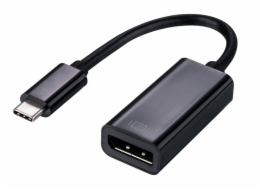 C-TECH Adaptér Type-C na Displayport, M/F, 15cm