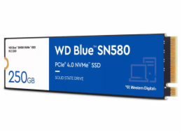 WD BLUE SSD NVMe 250GB PCIe SN580,Gen4 , (R:4000, W:2000MB/s)