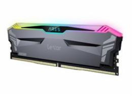 Lexar ARES DDR5 32GB 6000MHz CL30 (2x16GB) LD5BU016G-R6000GDLA Lexar ARES DDR5 32GB (kit 2x16GB) UDIMM 6000MHz CL30 XMP 3.0 & EXPO - RGB, Heatsink, černá