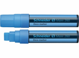 SCHNEIDER Křídový popisovač "Maxx 260", světle modrá, 2-15mm, tekutý