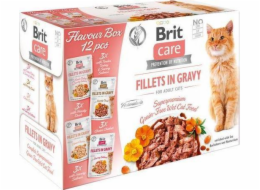 Brit Care Cat Flavour Box Fillet in Gravy, 4x3pcs. (12x 85g) kapsičky pro kočky