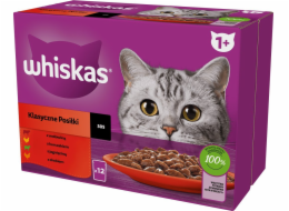 WHISKAS Classic Meals in Sauce - mokré krmivo pro kočky - 12x85g