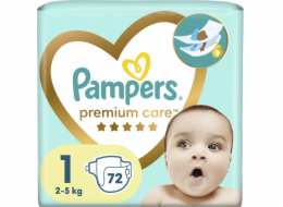 Pampers Premium Care Diapers 2-5kg size 1-NEWBORN  72pcs