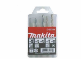 Makita D-23759 Sada vrtáků do kovu/dřeva/zdiva 5;6/5;6/6mm, stopka HEX 1/4