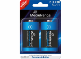 MediaRange Premium Alkalické baterie Mono D 1,5V blister 2ks/balení