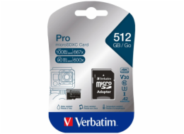 Verbatim Pro microSDXC 512GB V30 U3