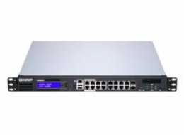 QNAP 1G switch QGD-1600-8G: 16x 1G port RJ-45 PoE (14x RJ-45 a 2x kombinované SFP+ / RJ-45) 