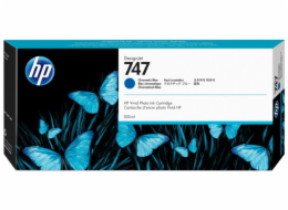 HP inkoustová kazeta P2V85A, HP 747, chromatická azurová, 300ml