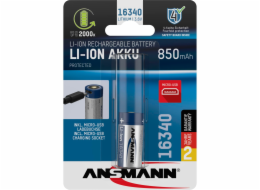 Ansmann 16340 Li-Ion aku 850mAh 3,6V micro USB vstup 1300-0015