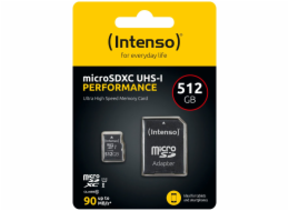 Intenso microSDXC          512GB Class 10 UHS-I U1 Performance