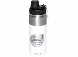 Asobu Alpine Flask Bottle White, 0.53 L