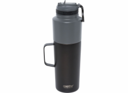 Asobu Twin Pack Bottle with Mug black, 0.9 L + 0.6 L