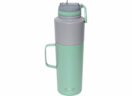 Asobu Twin Pack Bottle with Mug Mint, 0.9 L + 0.6 L