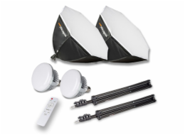 Walimex pro LED 60W Octagon O65cm   Bi color Kit 2