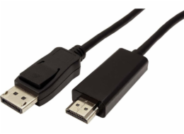 Kabel DisplayPort M (18+1)-HDMI M kabel, 1m, černý