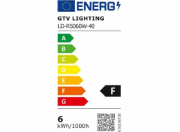 GTV LED SVĚTELNÝ ZDROJ, R50, 6W, 500lm, 4000K, E14, AC175-250V, 50-60HZ, RA>80, PF>0,5, 120 stupňů, 52mA LD-R5060W-40