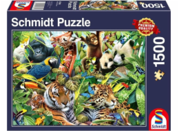 Puzzle Kunterbunte Tierwelt