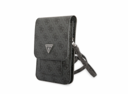 Guess PU 4G Triangle Logo Phone Bag Black Guess prémiový ochranný kryt telefonu vyrobený z kombinace kvalitních a odolných materiálů, které perfektně chrání Váš telefon.