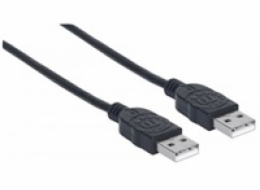 MANHATTAN kabel USB 2.0, Type-A Male to Type-A Male, 1m, Black