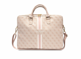 Guess PU 4G Printed Stripes Computer Bag 15/16" Pink Nové