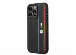 Pouzdro BMW M Hexagonal Pattern iPhone 14 Pro - černé