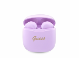 Guess True Wireless Script Logo BT5.3 6H Stereo Earphones Purple Teď si užijete každý tón v dokonalosti s Guess True Wireless Script Logo bezdrátovými sluchátky.