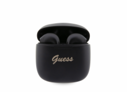 Guess True Wireless Script Logo BT5.3 6H Stereo Earphones Black Teď si užijete každý tón v dokonalosti s Guess True Wireless Script Logo bezdrátovými sluchátky.