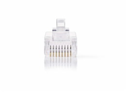 Nedis - RJ45 konektor| Zástrčka | Lanko UTP CAT6 | Přímý | Pozlacené | 10 kusů | PVC | Transparentní | Box CCGB89305TP Nedis CCGB89305TP - RJ45 konektor| Zástrčka | Lanko UTP CAT6 | Přímý | Pozlacené 