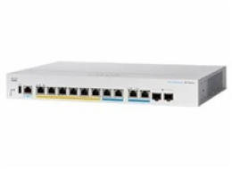 Cisco switch CBS350-8MGP-2X-EU (6xGbE,2x2,5GbE,2xMultigigabit/SFP+ combo,8xPoE+,124W,fanless) - REFRESH