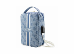 Pouch GUESS 4G Printed Stripes Blue Exkluzivní a mimořádně elegantní taška s organizérem z kolekce 4G Stripes je nejnovější nabídkou doplňků podepsaných známým módním domem Guess.