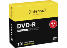 INTENSO DVD-R Slim Case 4,7GB PRINT 10ks