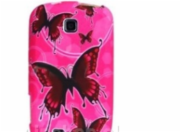 OEM Ochranný kryt pro Pink Butterfly na Samsung Ga