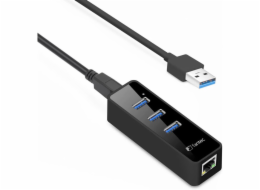 FANTEC UMP-3UE1000, USB Hub, 3 porty, RJ45 USB 3.0