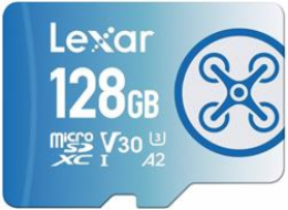 Lexar microSDXC Class 10 128 GB LMSFLYX128G-BNNNG Lexar paměťová karta 128GB FLY High-Performance 1066x microSDXC UHS-I, (čtení/zápis:160/90MB/s) C10 A2 V30 U3