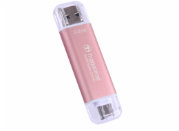 Transcend ESD310P 512GB, TS512GESD310P Transcend ESD310P 512GB, External SSD, USB 10Gbps, Type C/A