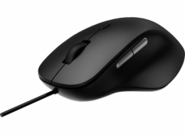 Rapoo N500 black ergonomic wired optical Mouse