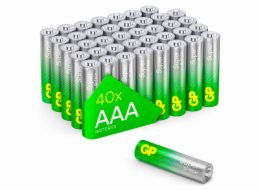 1x40 GP Super Alkaline AAA Micro Batteries PET Box 03024AETA-B40