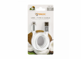 SBOX USB-TYPEC-15W Kabel USB 2.0/TypeC 1,5m bílý