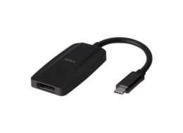 DELTACO Adaptér USB 3.1 Type C/DisplayPort, černý