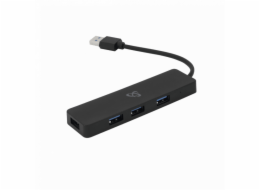 SBOX H-504, 4x USB 3.0 HUB, černý