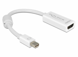 Delock adaptér DisplayPort mini (samec) na HDMI A (samice), bílý