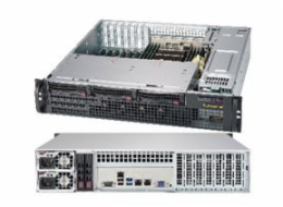 Supermicro CSE-825MBTQC-R802LPB SUPERMICRO 2U short depth chassis 3x 3,5" HS SAS/SATA, DVD, 2x800W (titanium)