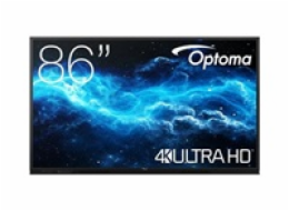 Optoma 3862RK IFPD 86" -  interaktivní dotykový, 4K UHD, multidotyk 40prstu, Android 11, 4GB RAM/ 32GM ROM,