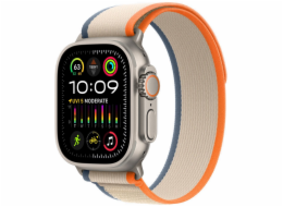 Apple Watch Ultra 2/49mm/Titan/Sport Band/Orange-Beige Trail/-S/M